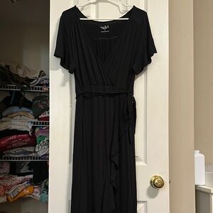 Black Wrap Dress